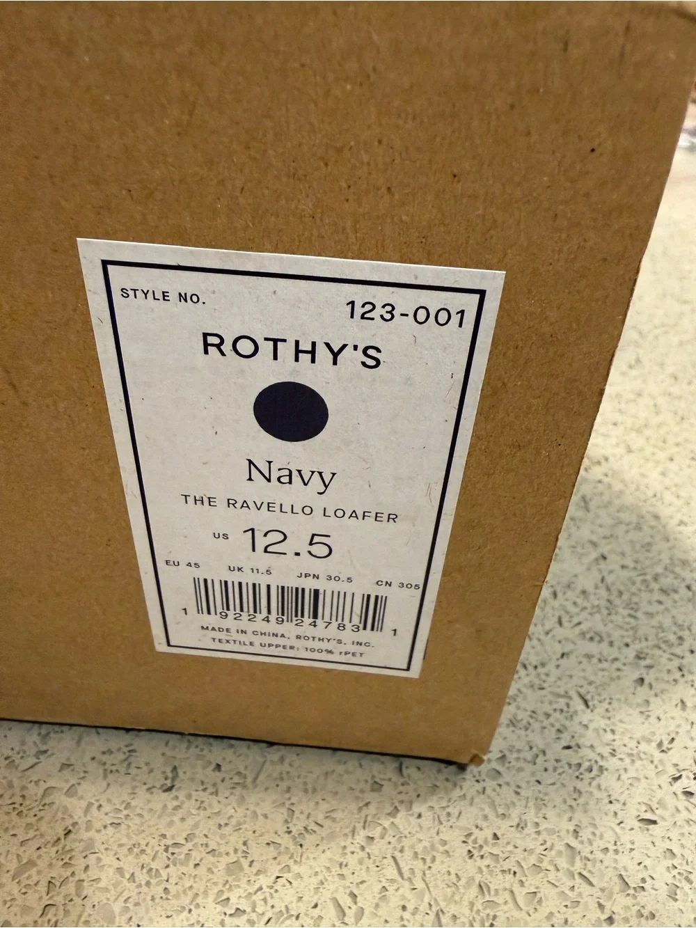 Rothy's Navy Knit Men's Slip-On Loafers